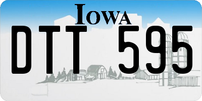 IA license plate DTT595