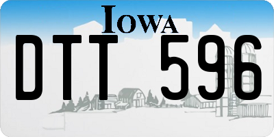 IA license plate DTT596