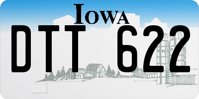IA license plate DTT622