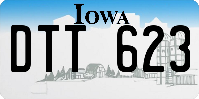 IA license plate DTT623