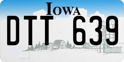 IA license plate DTT639