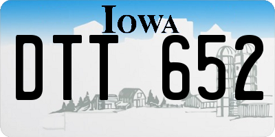 IA license plate DTT652