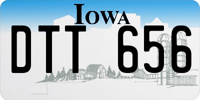 IA license plate DTT656
