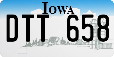 IA license plate DTT658