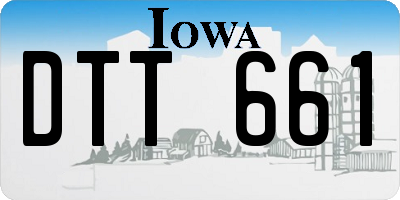 IA license plate DTT661