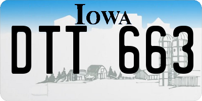 IA license plate DTT663