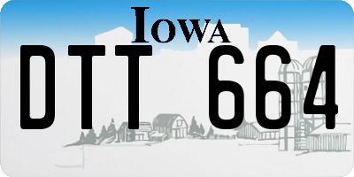 IA license plate DTT664
