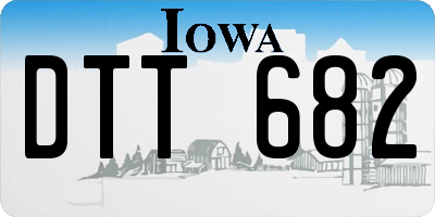 IA license plate DTT682