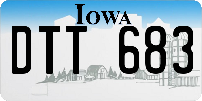 IA license plate DTT683