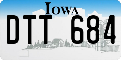 IA license plate DTT684