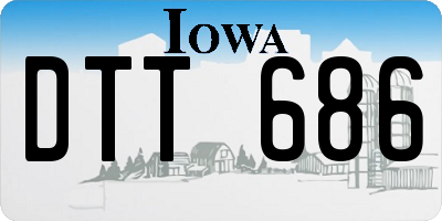 IA license plate DTT686