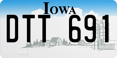 IA license plate DTT691