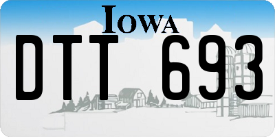 IA license plate DTT693