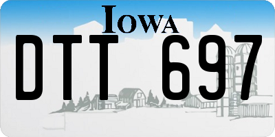 IA license plate DTT697