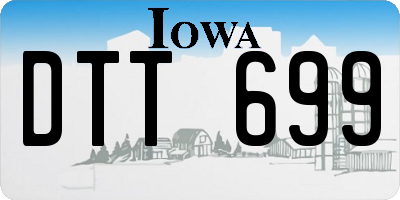 IA license plate DTT699