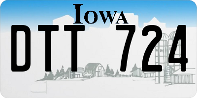IA license plate DTT724