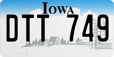 IA license plate DTT749