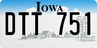 IA license plate DTT751