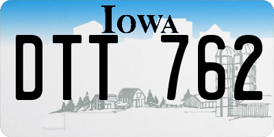 IA license plate DTT762