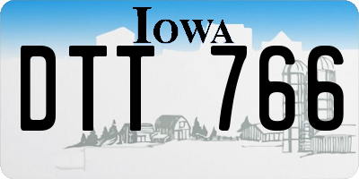 IA license plate DTT766