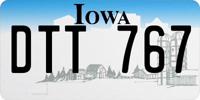 IA license plate DTT767