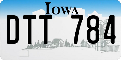 IA license plate DTT784