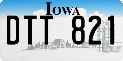 IA license plate DTT821