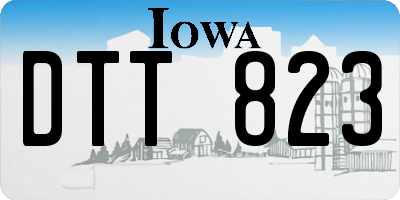 IA license plate DTT823
