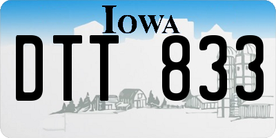IA license plate DTT833
