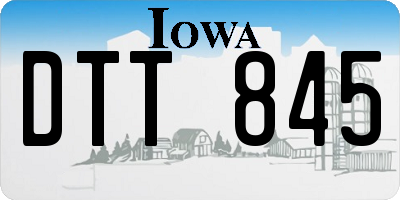 IA license plate DTT845