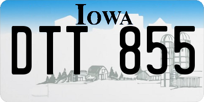 IA license plate DTT855
