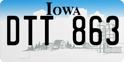 IA license plate DTT863