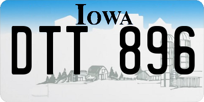 IA license plate DTT896