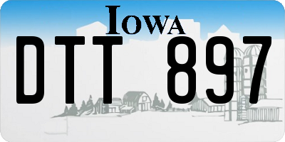 IA license plate DTT897