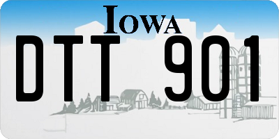 IA license plate DTT901