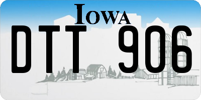 IA license plate DTT906