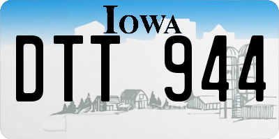 IA license plate DTT944