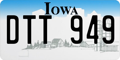 IA license plate DTT949