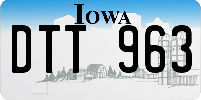 IA license plate DTT963
