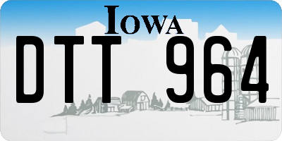 IA license plate DTT964