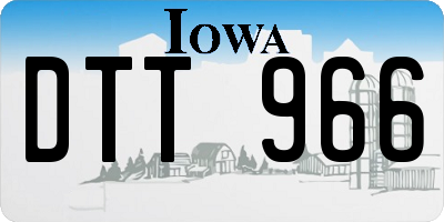 IA license plate DTT966