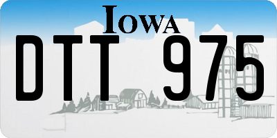 IA license plate DTT975