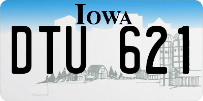 IA license plate DTU621