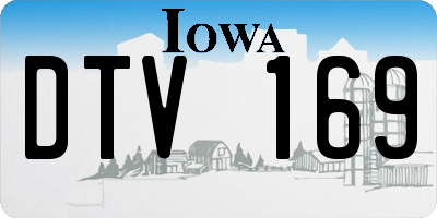 IA license plate DTV169