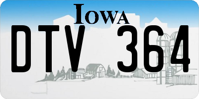 IA license plate DTV364