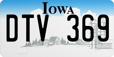 IA license plate DTV369