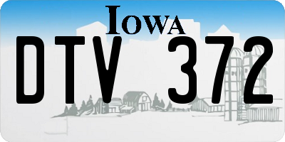 IA license plate DTV372