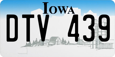 IA license plate DTV439