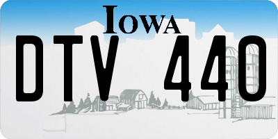 IA license plate DTV440