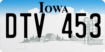 IA license plate DTV453